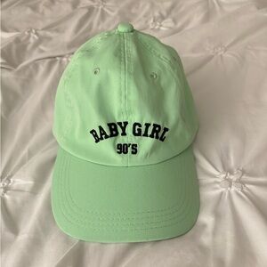 Women’s mint green baseball cap